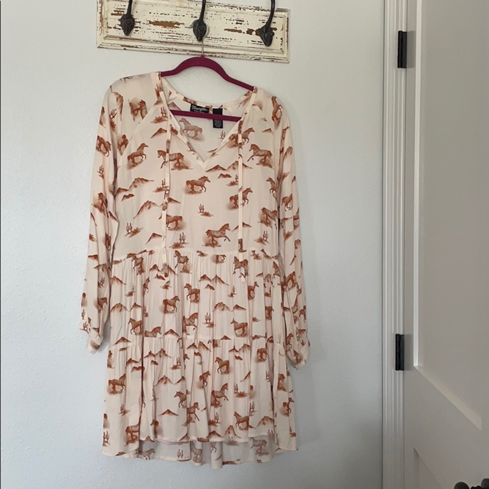 Wrangler Retro Dress | Horse Print | Size Small